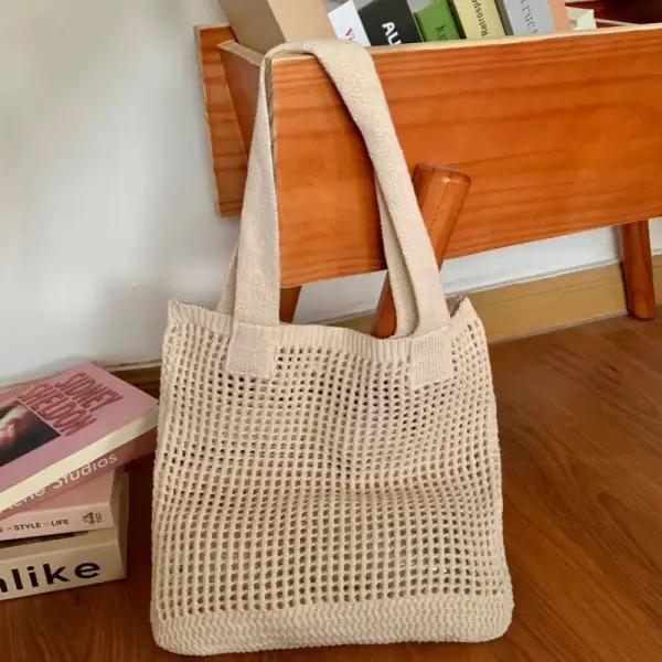 Crochet Tote Bag Niche Knitted Bag