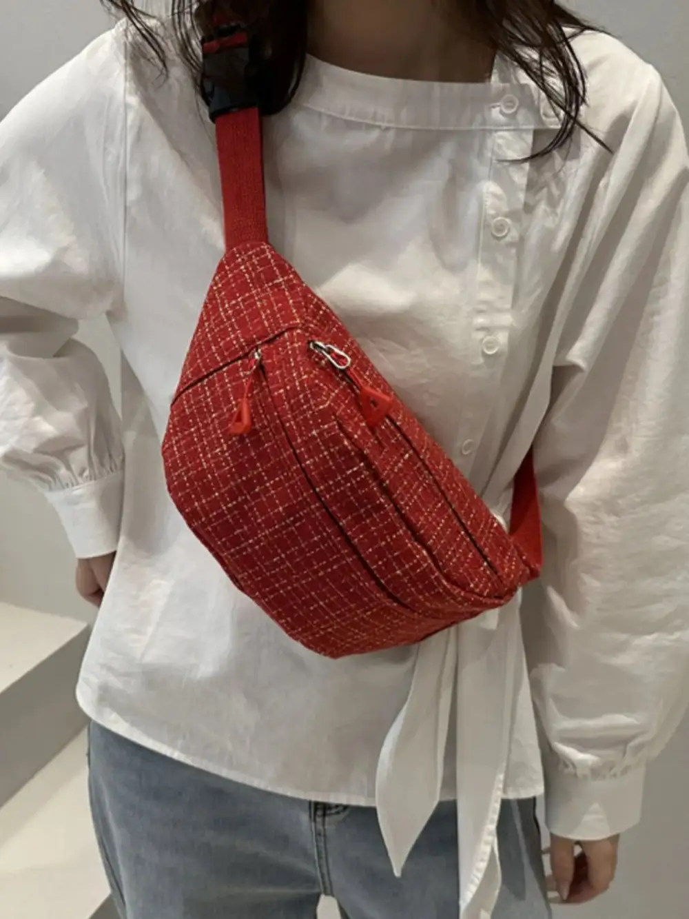 Plaid Crossbody Bag