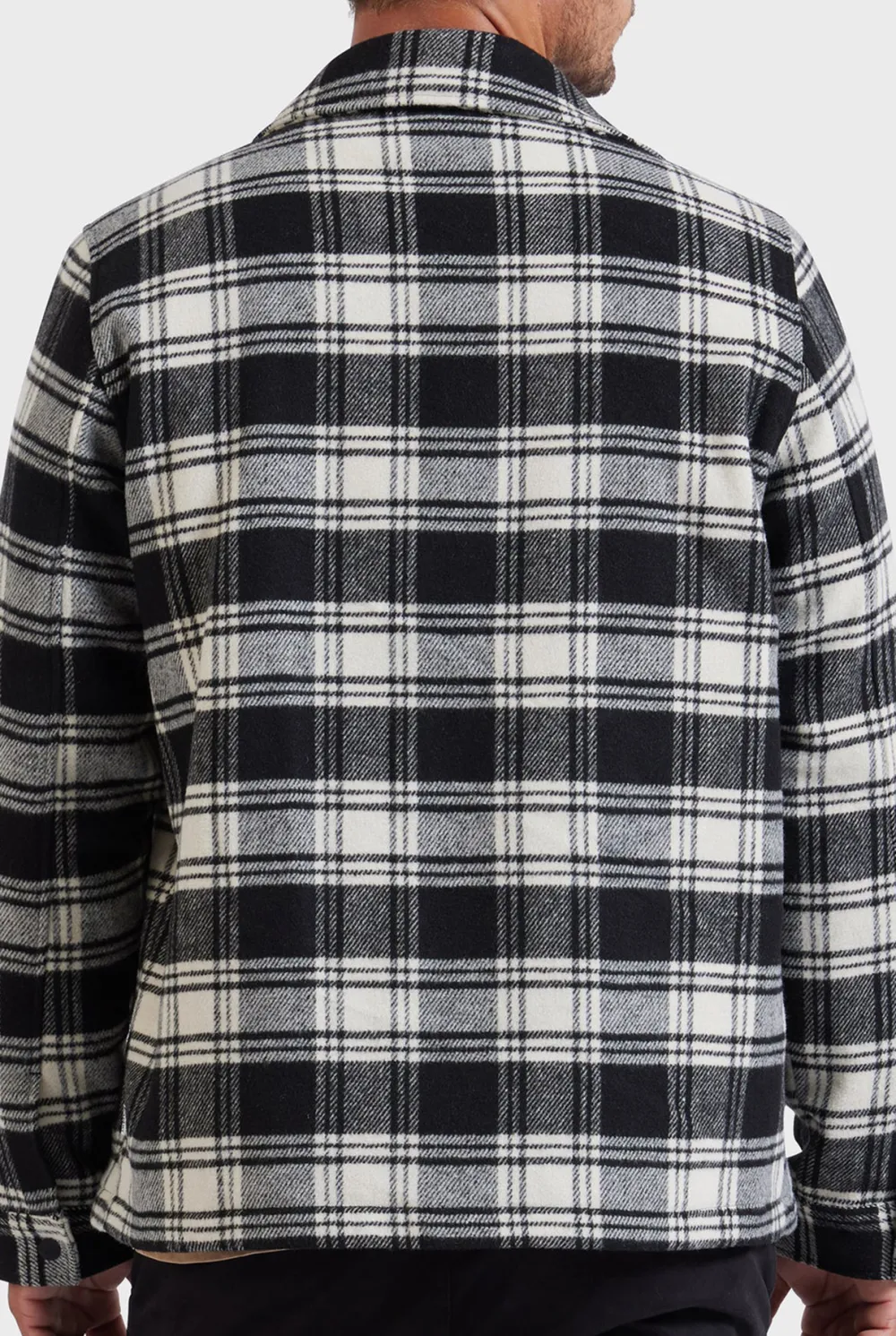 Checkered Wool Blend Jacket