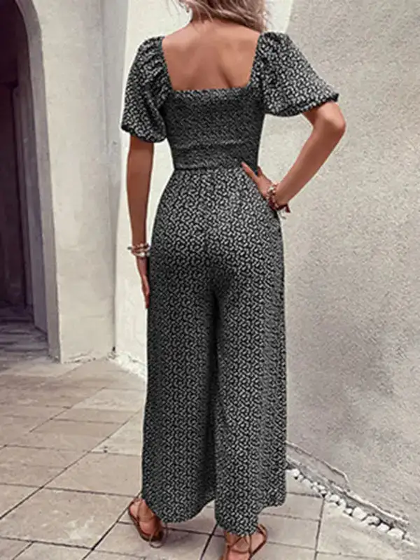 Tailored Everyday Printed Jumpsuit