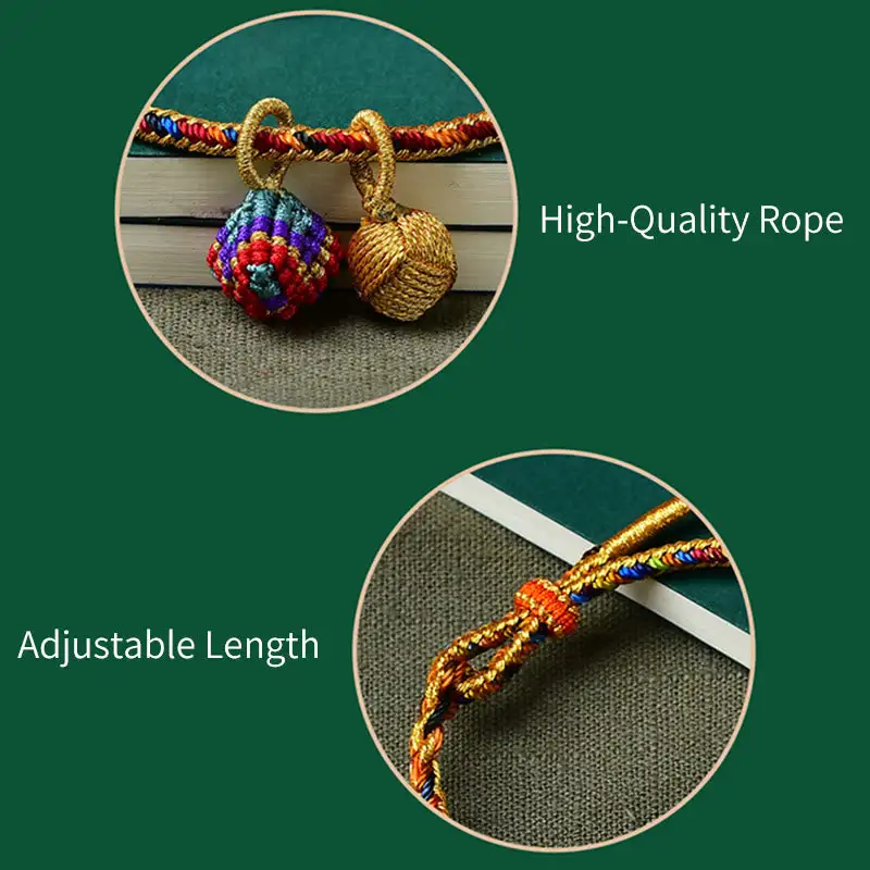 Rope Handmade Ball Charm Bracelet
