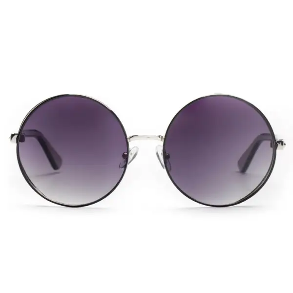 Rhinestone Round Frame Sunglasses