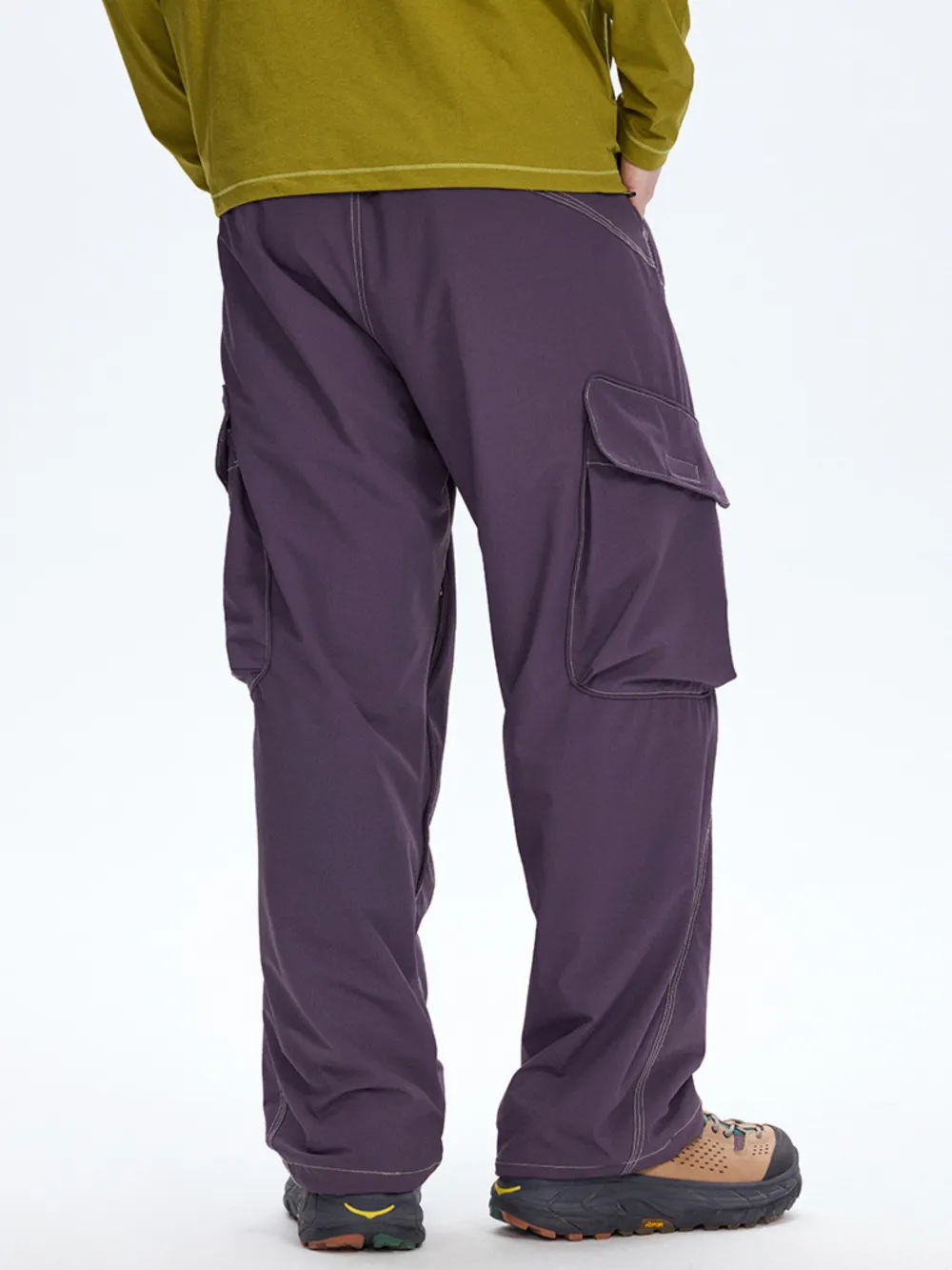 Water-Resistant Drawstring Reflective-Detail Cargo Pants