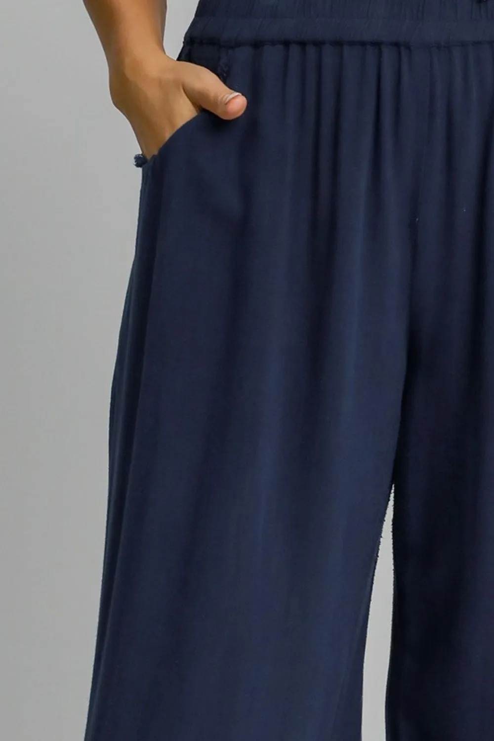 Raw Hem Knit Pants