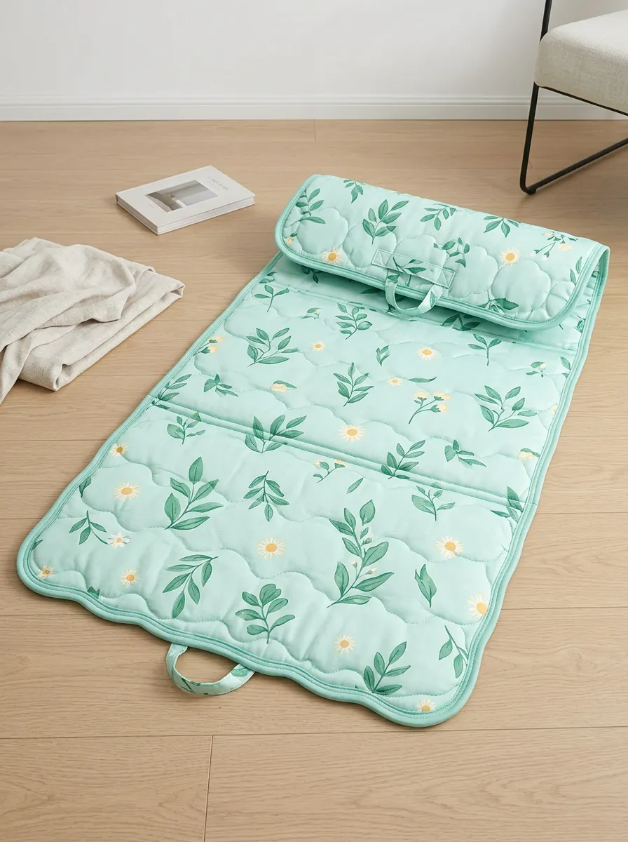 Portable Floral Nature Lover Daisy Leaf Pattern Cooling Mat