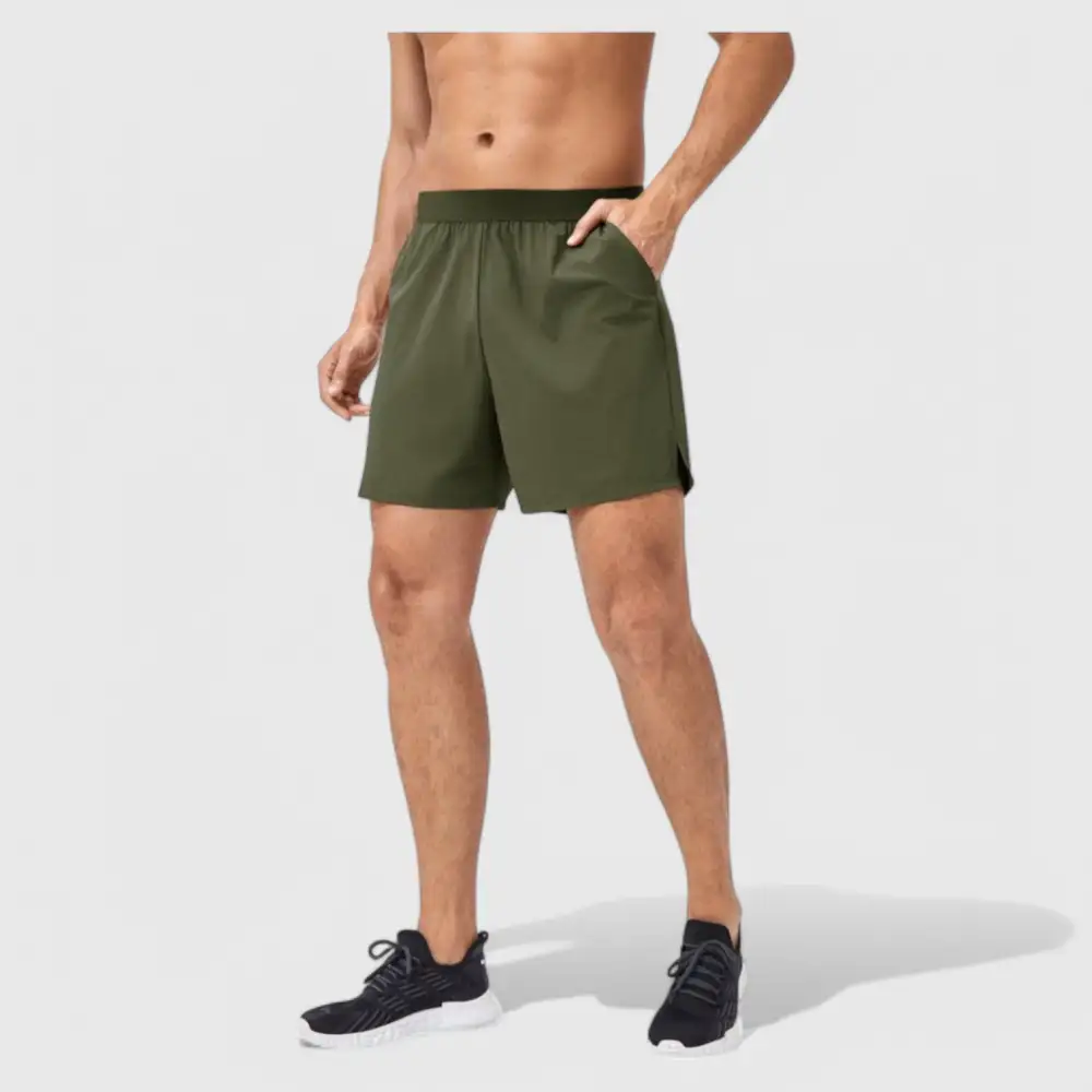 Elastic-Waist Quick-Dry Lightweight Men's Athletic Shorts