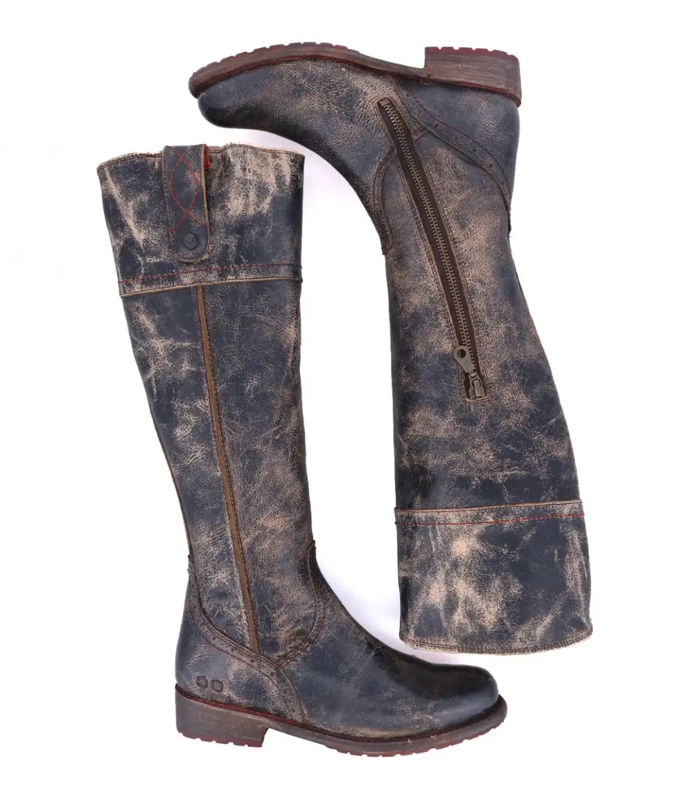 Lug-Sole Streamlined Riding Boots