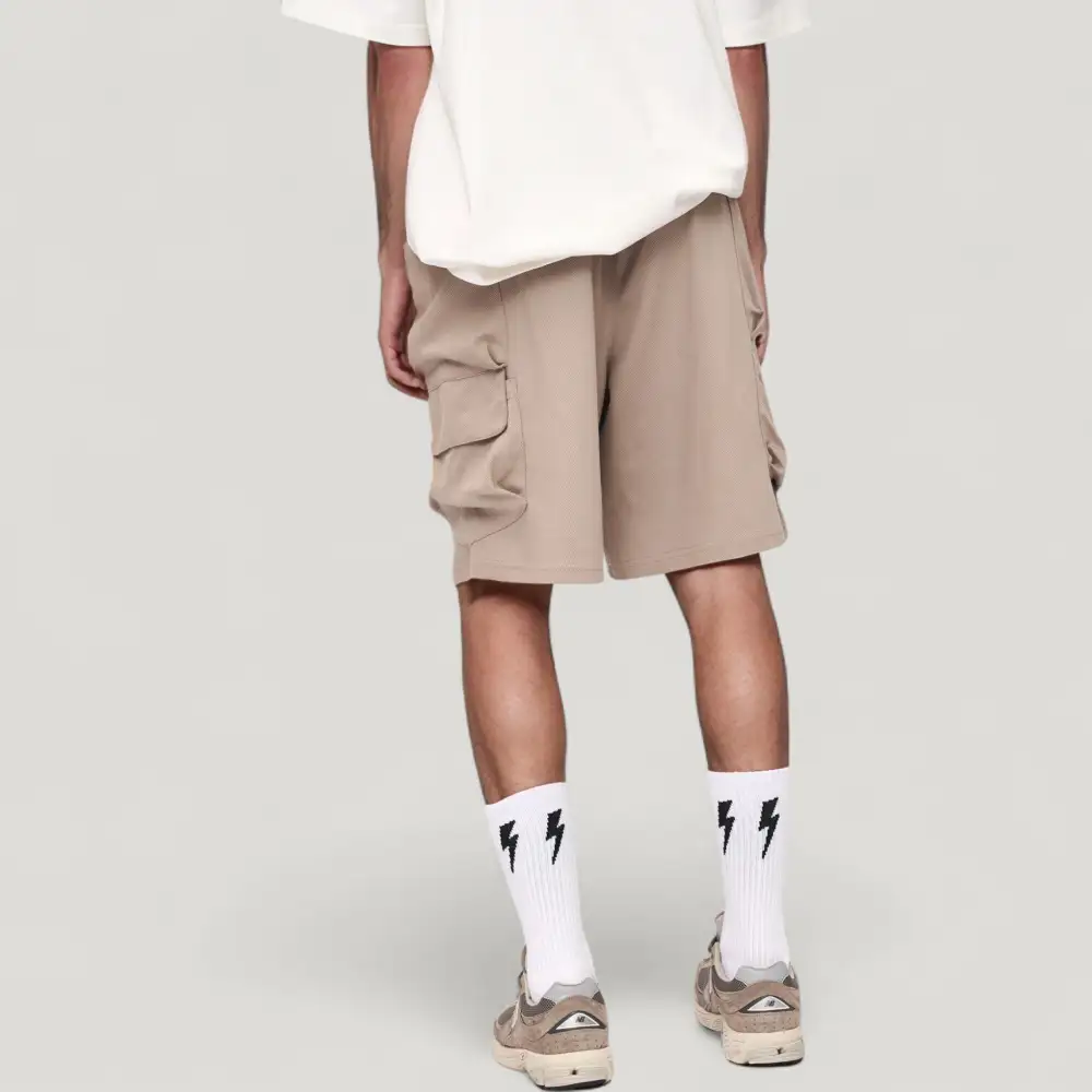 Drawstring Side-Pocket Men's Athletic Shorts