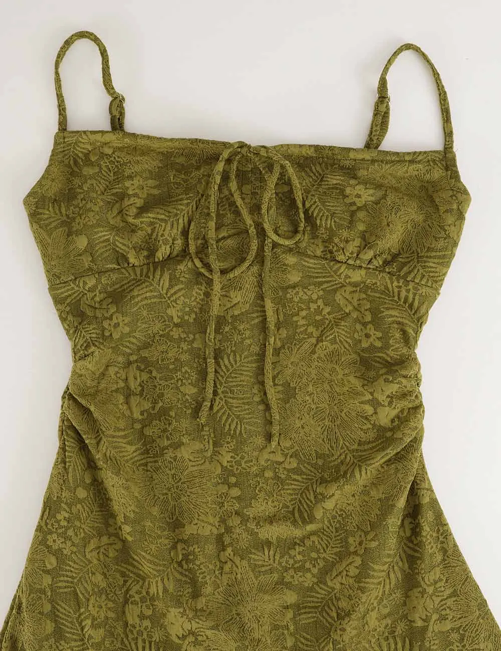 Jacquard Sleeveless Front Cami Mini Dress