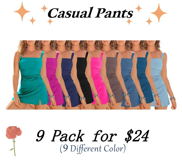 Women Vintage Two Piece Tankini Swimsuits Swimdress Swimming Push up Swimwear Bathing Suits Beach Dealsforyoudays