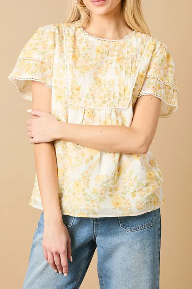 Casual Style Multi Crew Neck Blouse