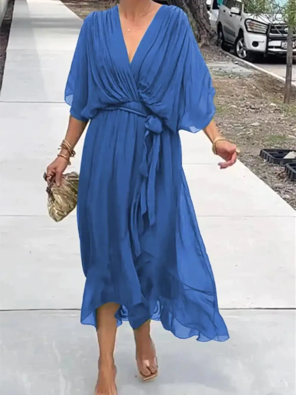 Easy Fit Midi Clean Line Dress