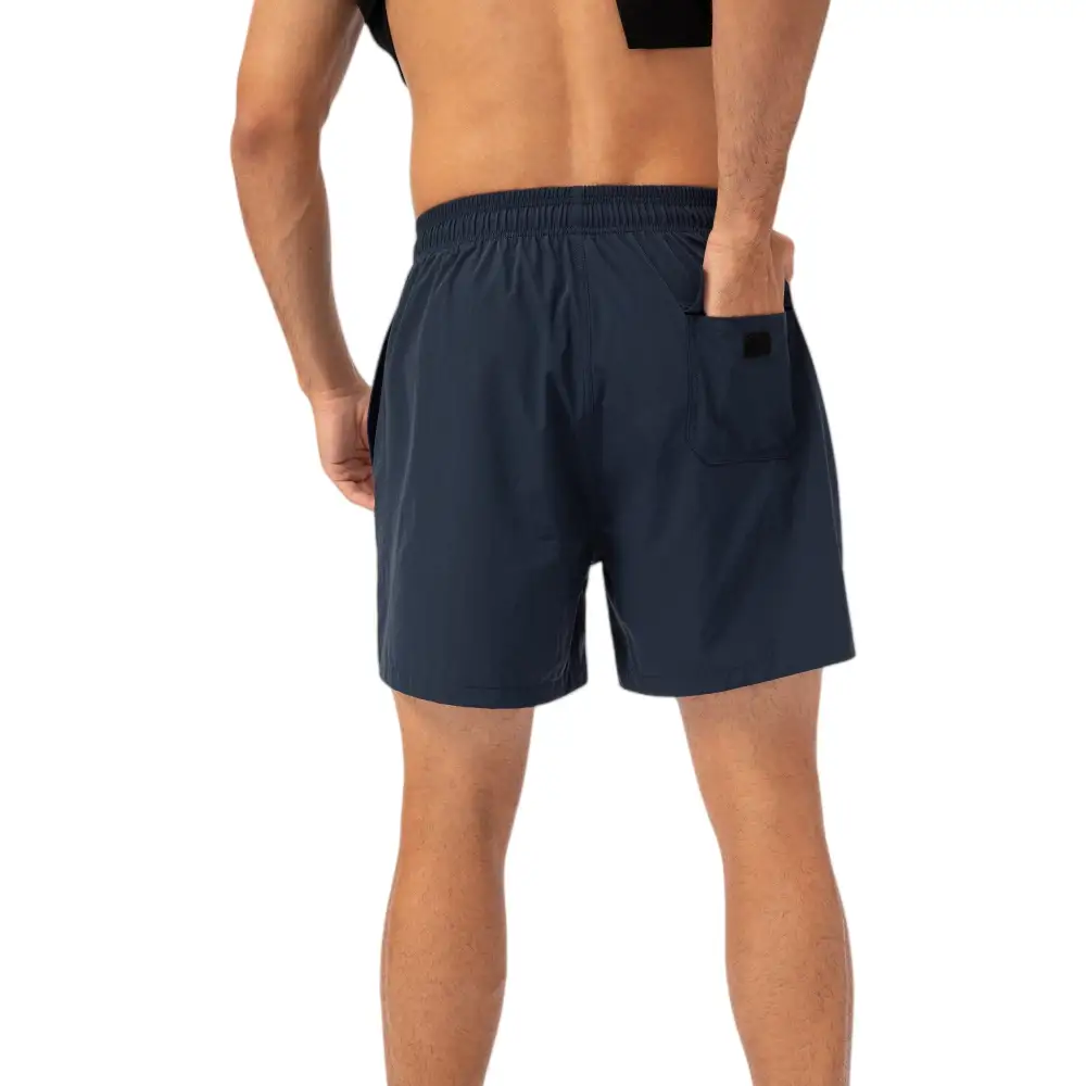 Relaxed Drawstring Elastic-Waist Side-Pocket Lightweight Men's Athletic Shorts