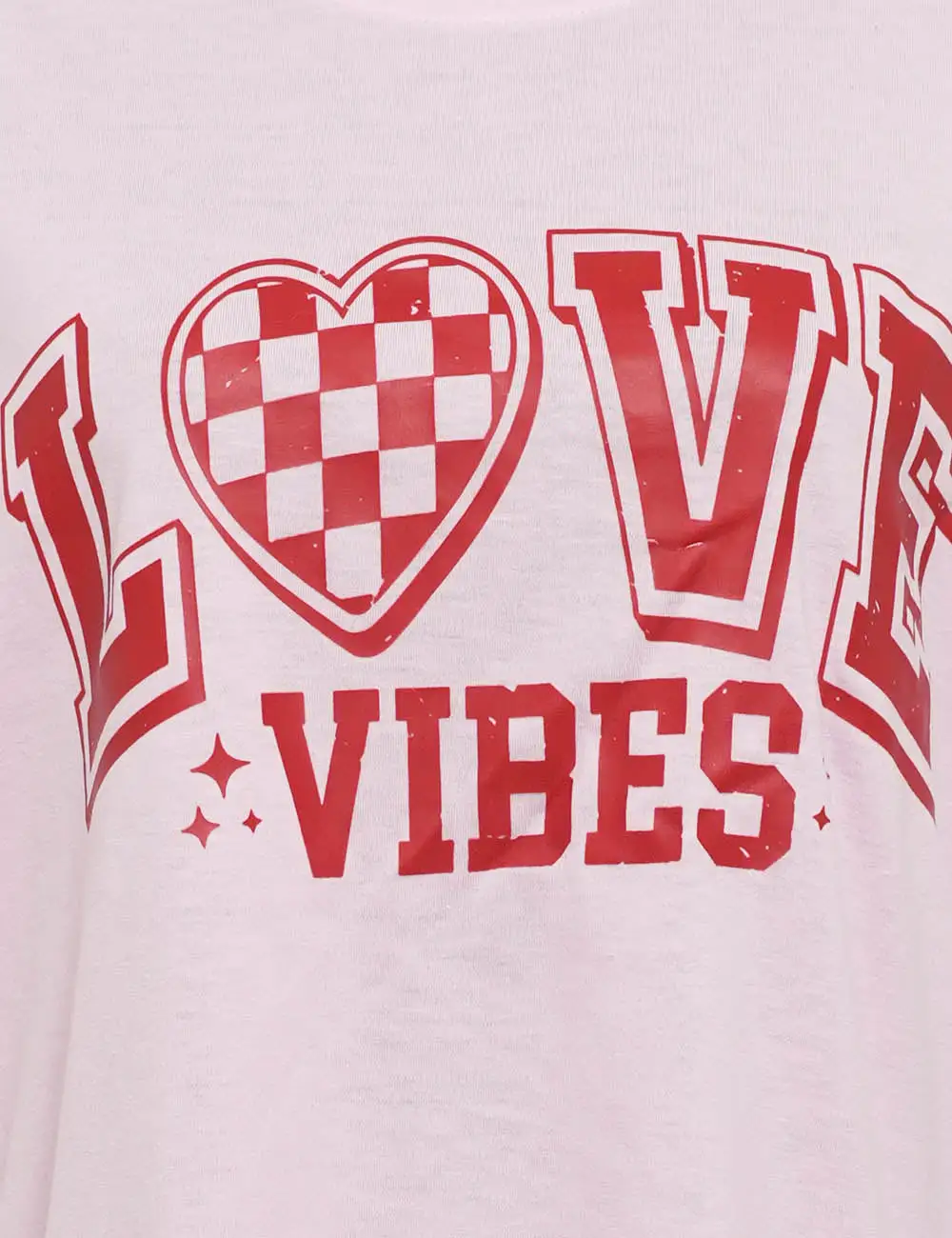 Valentine Heart Top Love Letter T-shirt