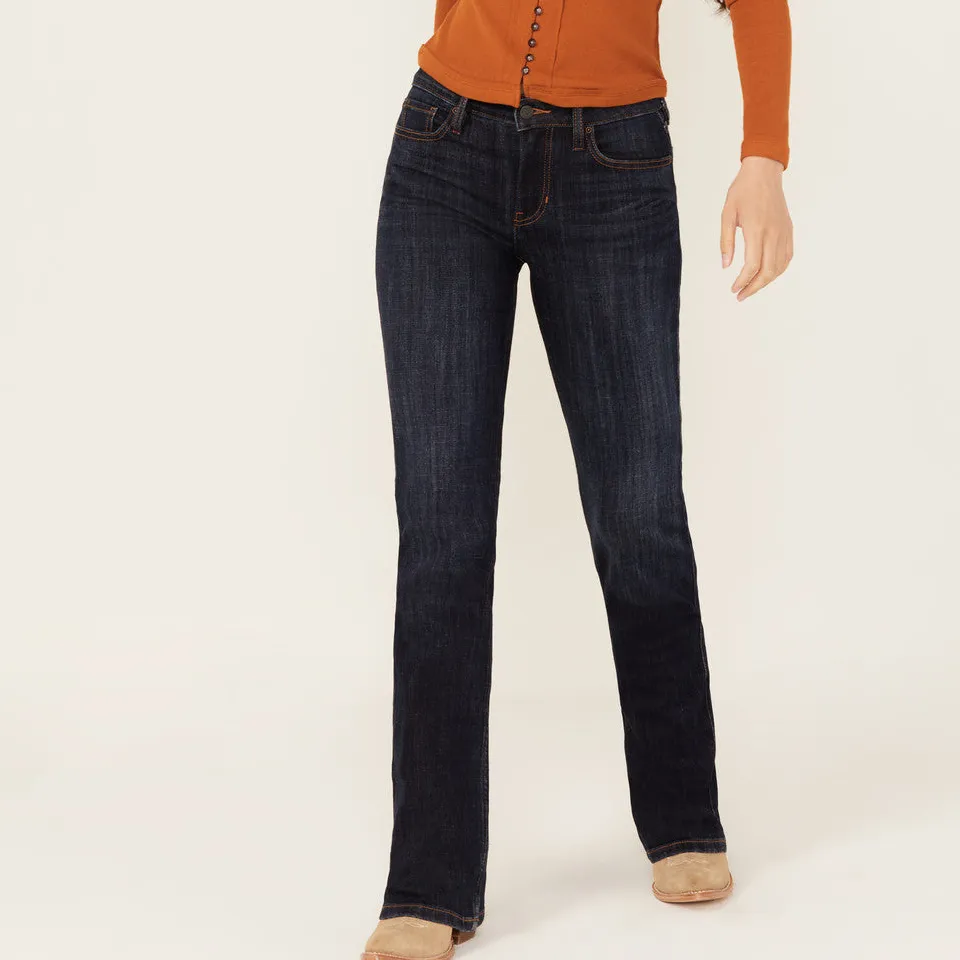 Modern Mid Rise Bootcut Stretch Denim Jeans
