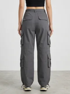 Signature Techwear Style Essential Women's Multi Pocket Cargo Pants