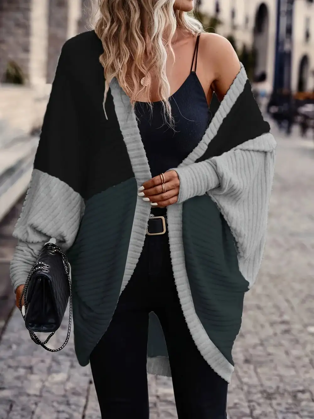 Batwing Sleeve Loose Cardigan