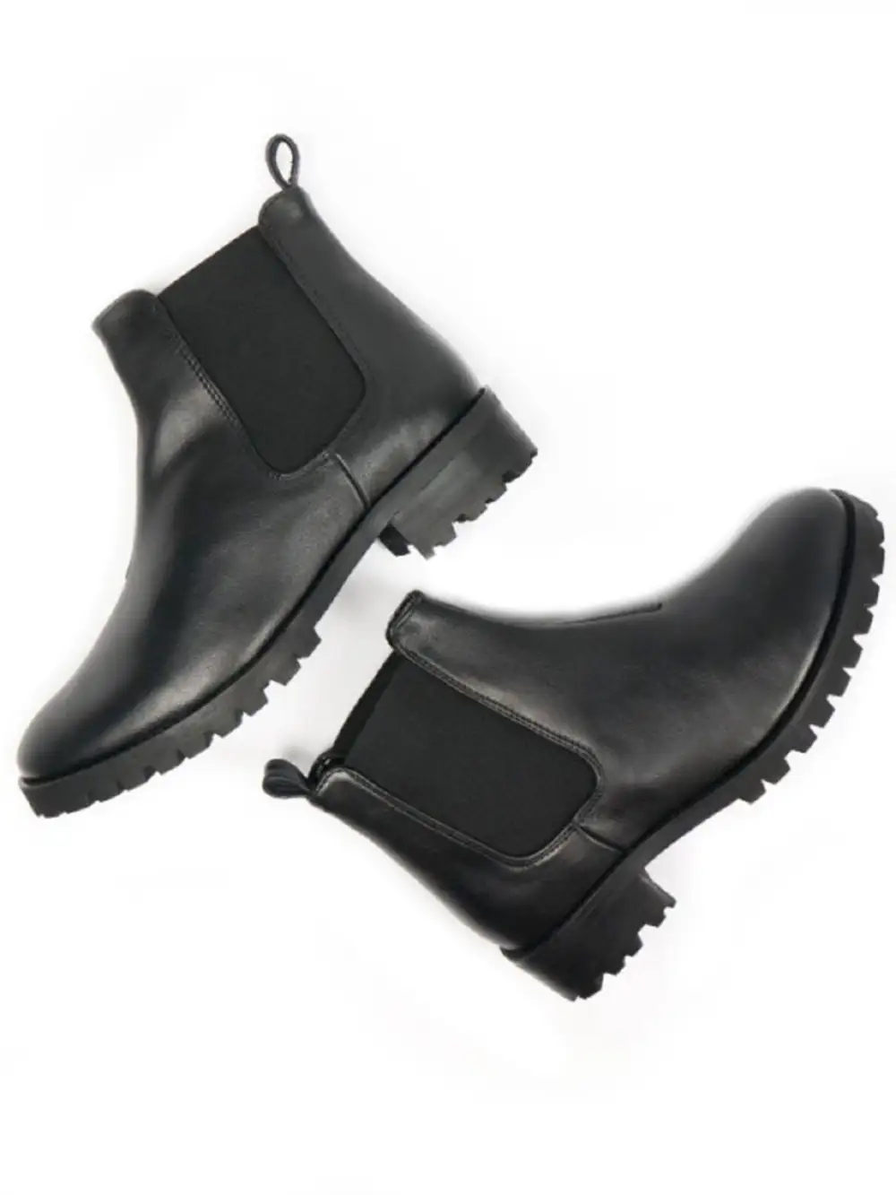 Women's Contemporary Casual Water Resistant Vegan Leather Chelsea Boots