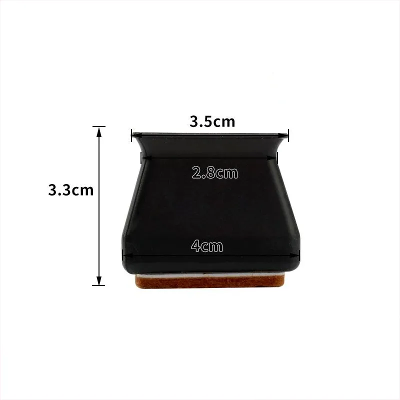 Felt Table Chair Protective Cover(1 set*4 Pcs)