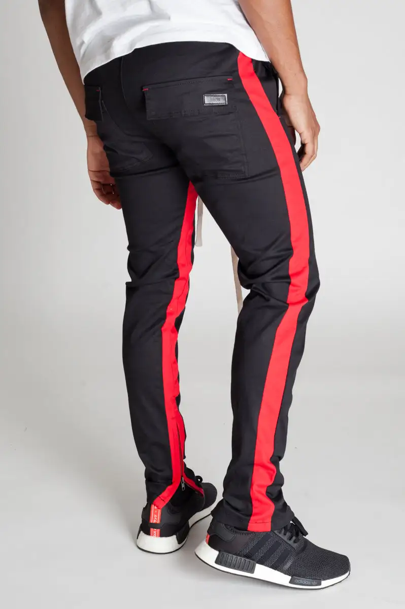 Men's Skinny Raw Hem Track Pants