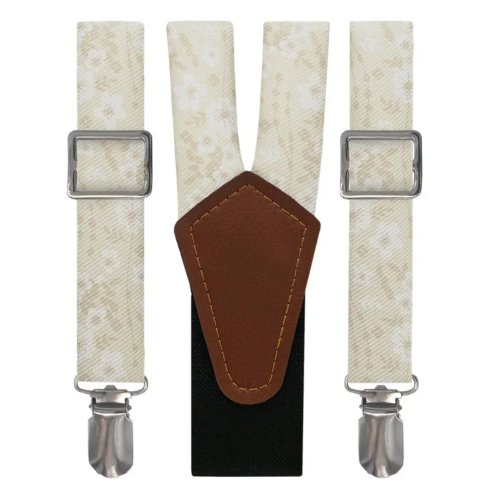 Flowy Floral Pattern Suspenders