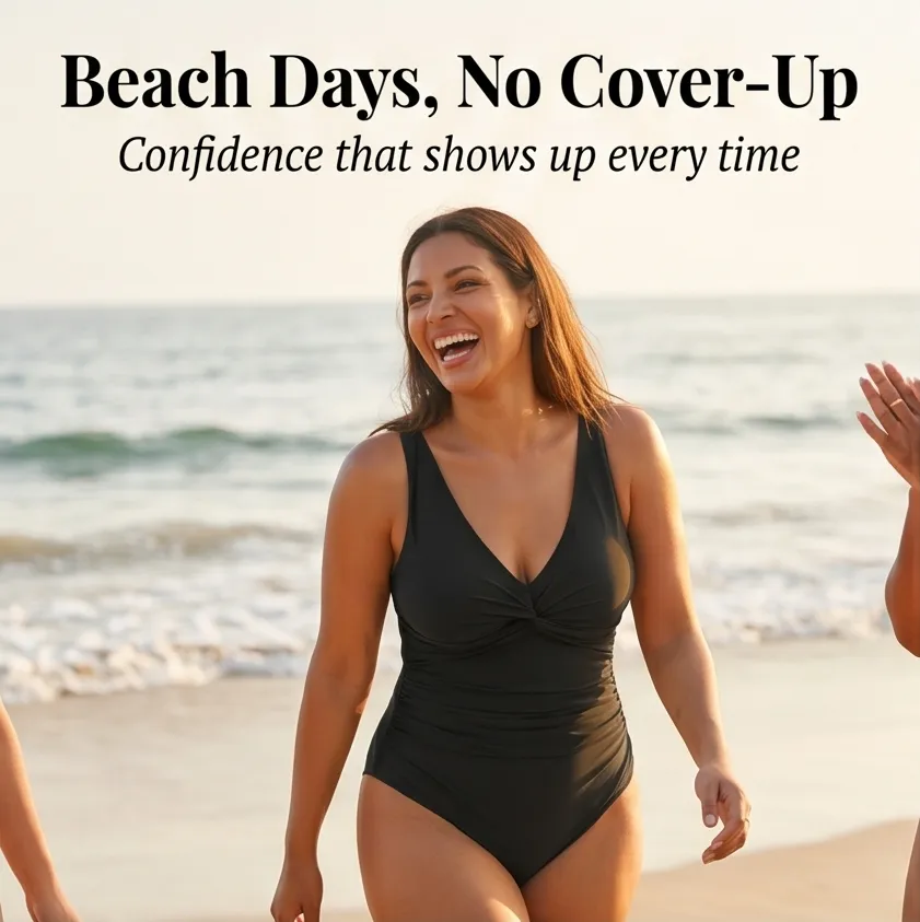 Ruched One Piece Swimsuit