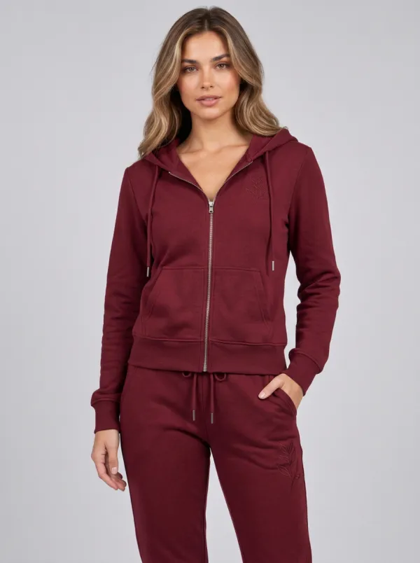 Women's Sage Green Essential Zip-Up Hoodie Jacket & Jogger Set