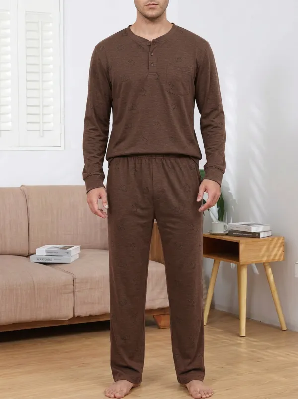 Minimal Finish Classic Men's Pajama Set