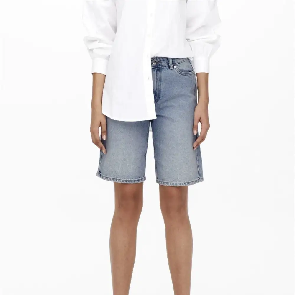 Denim High-Waist Cotton Women's Shorts