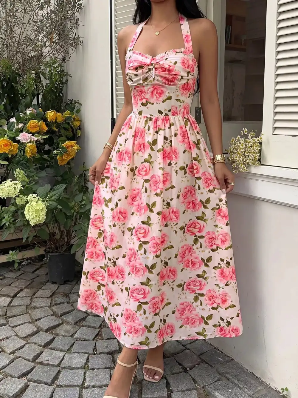 Floral Printed Midi Dress