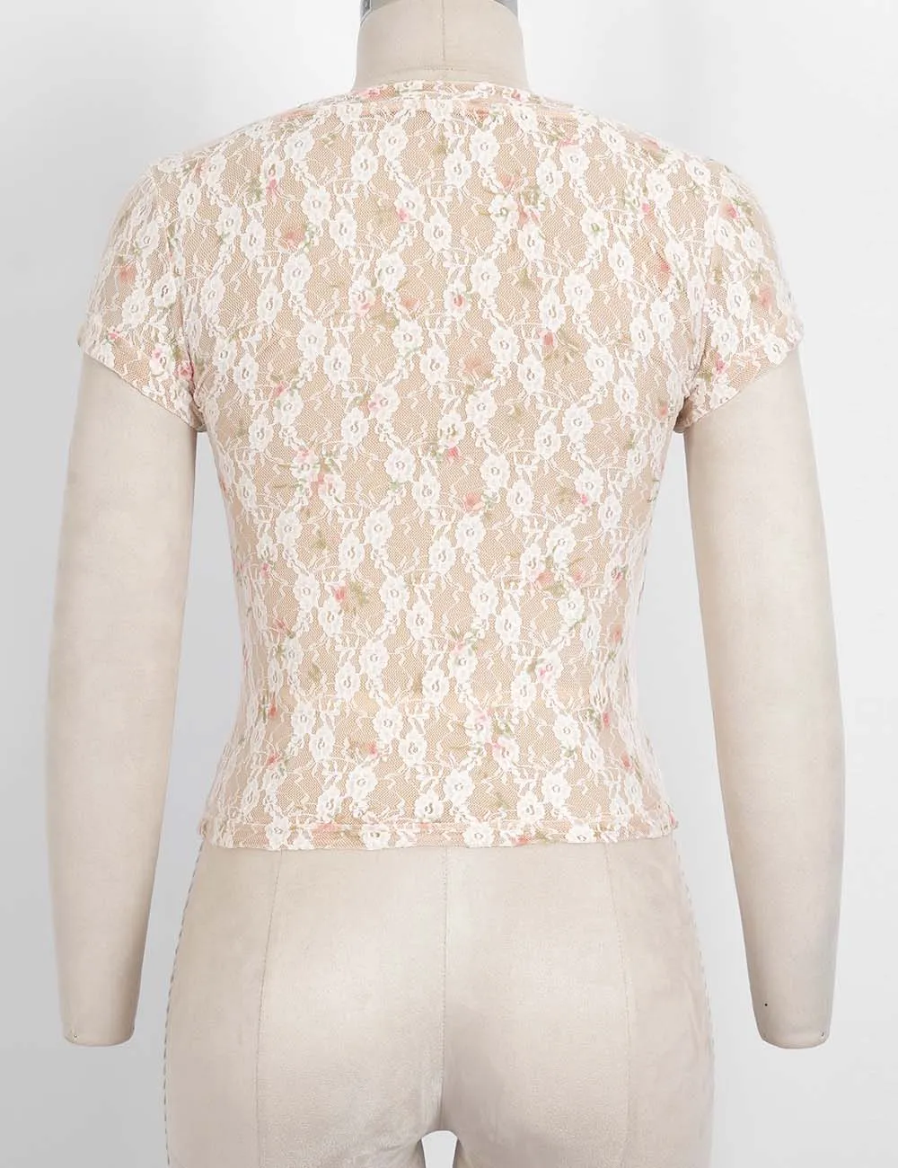Romantic Lace Scoop Neck Top