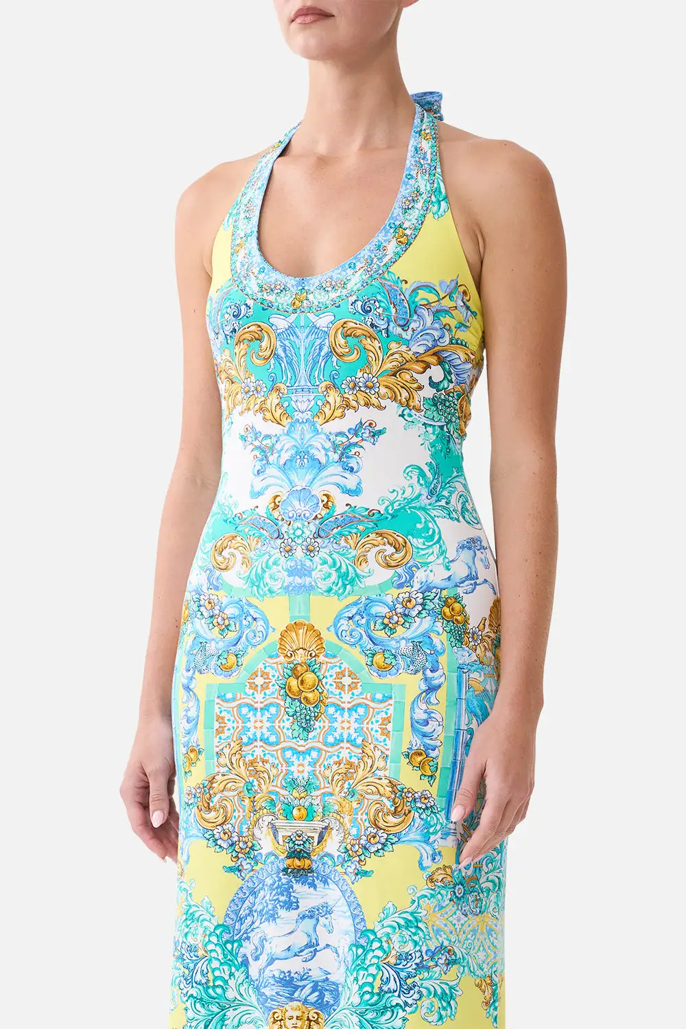 Jersey Halter Dress