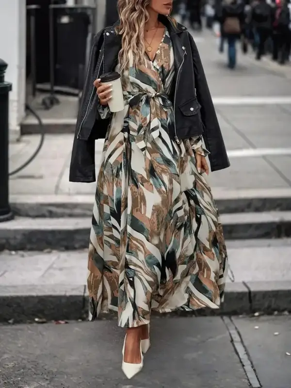 Wearable Cut Printed Maxi Dress
