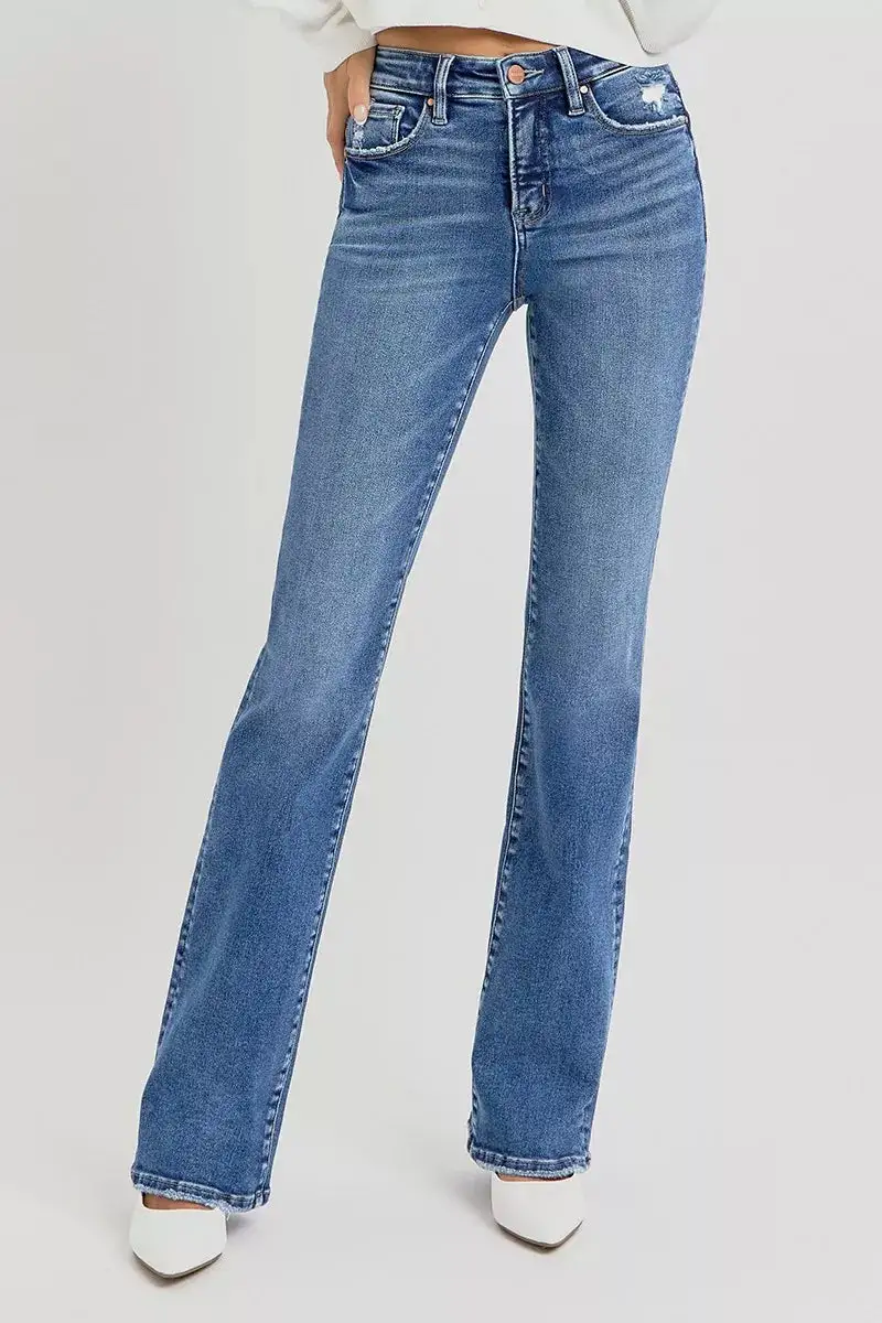 Classic High Rise Straight Jeans