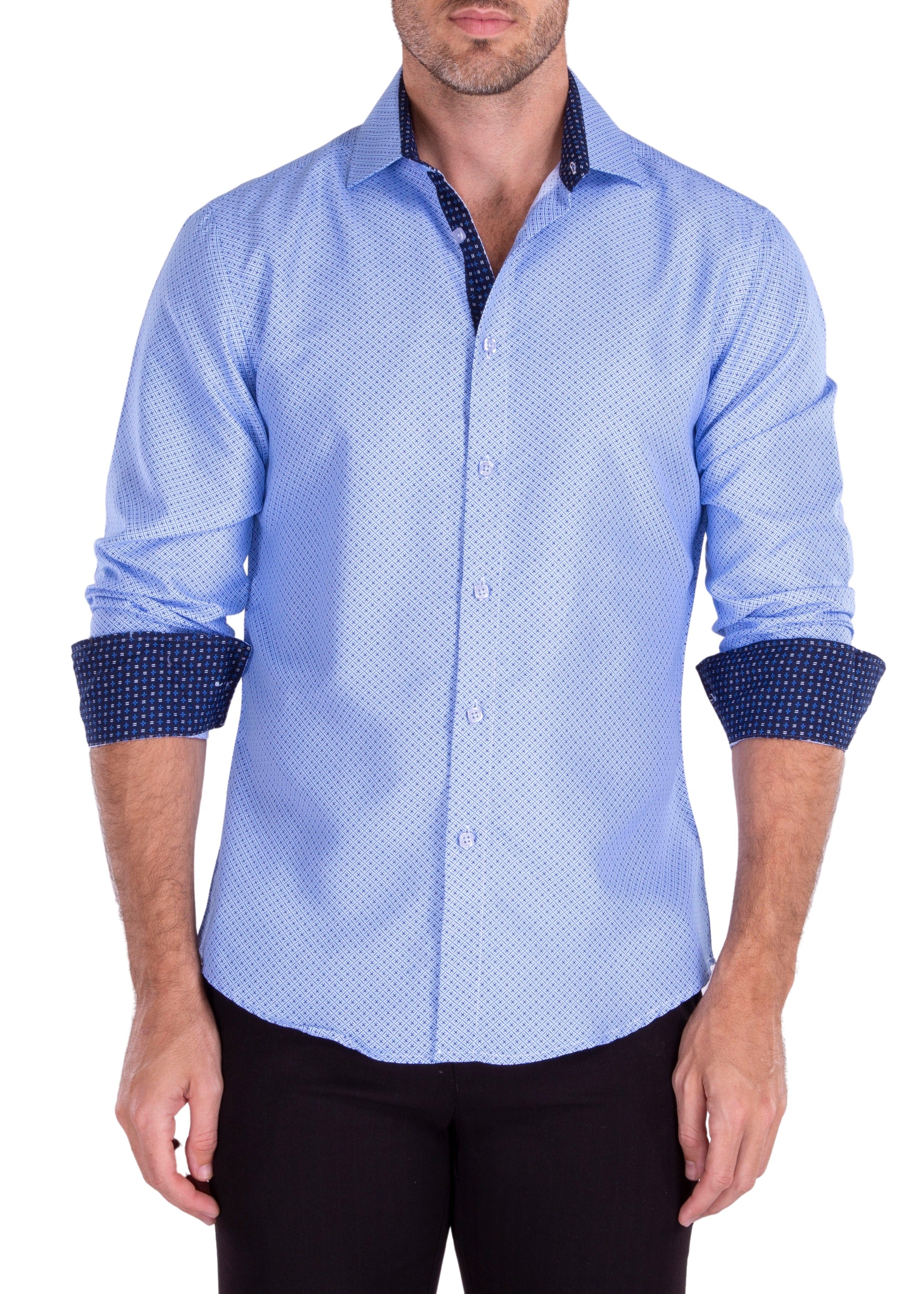 Sleeve Button Button Front Long Sleeve Button Shirt - VORAVY