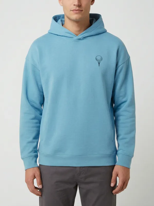 Course Golf-Ball Ball-On-Tee Golf Casual Hoodie