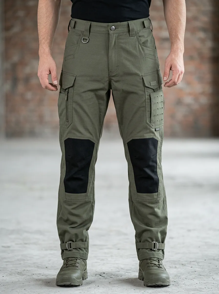 Men's Tactical Outdoor Multi-Pocket Knee-Pad Cargo Pants