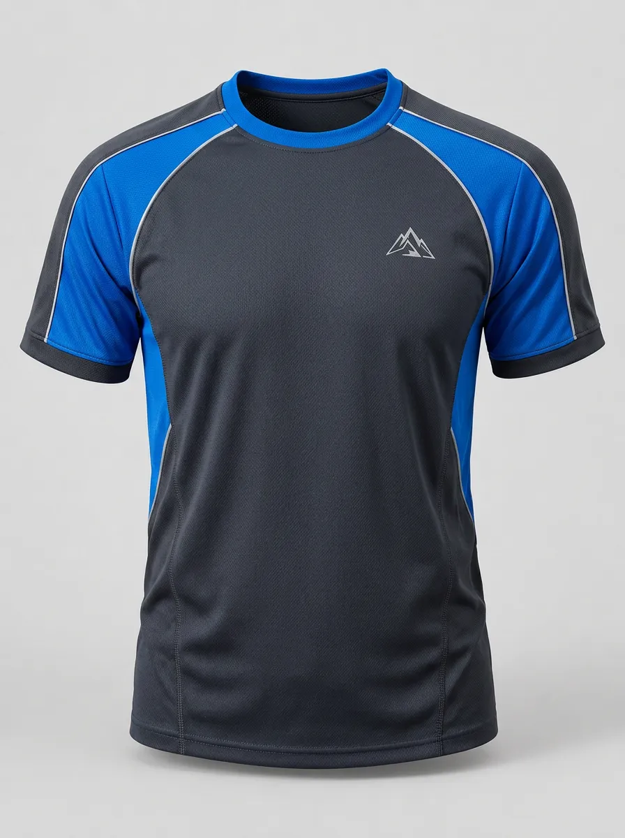 Men's Outdoor Sports Mountain Logo Printed Breathable T-shirt