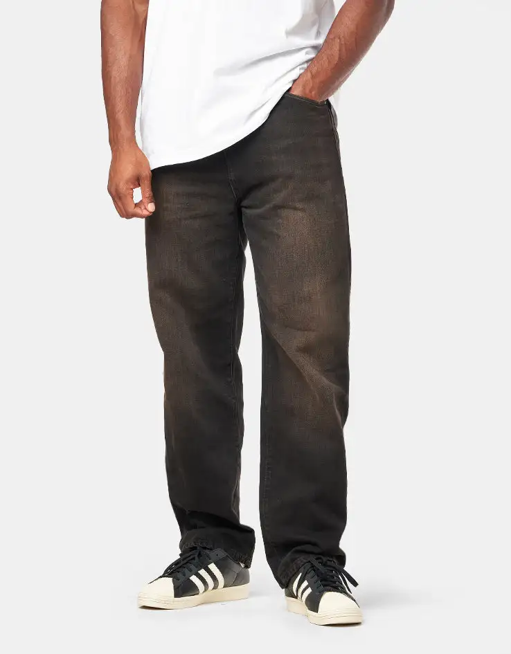 Men's Relaxed Marble Wash Stretch Jeans