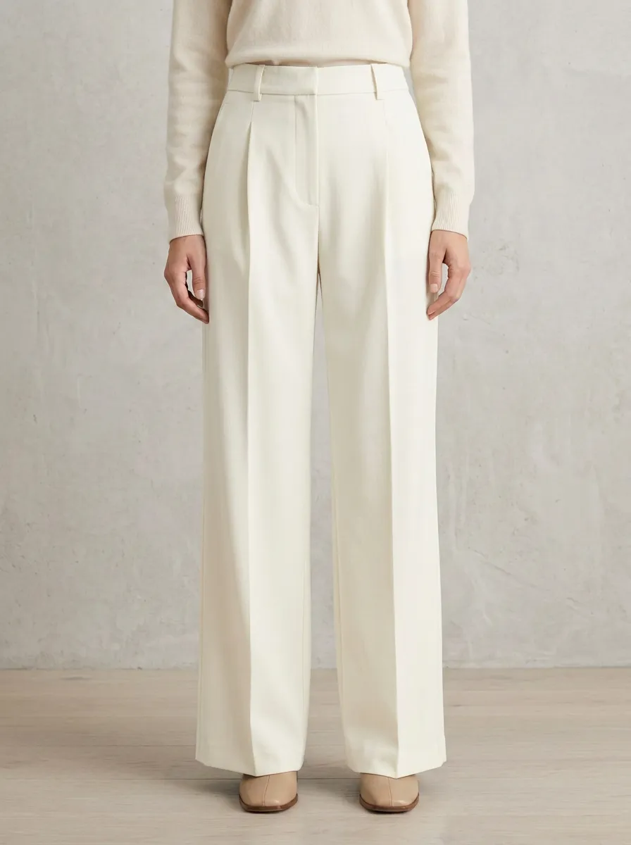Everyday Tailored Wide-Leg Trousers