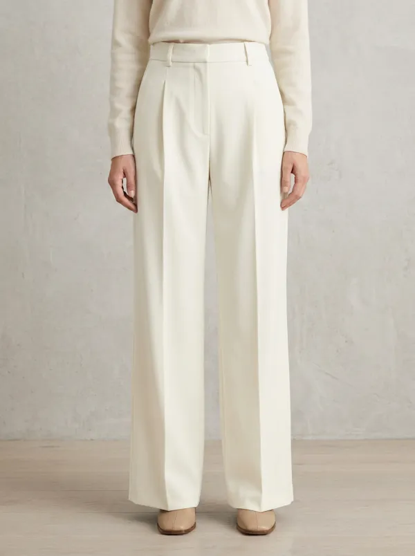 Everyday Tailored Wide-Leg Trousers