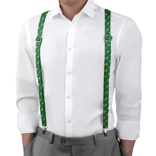 Fly Fishing Theme Suspenders