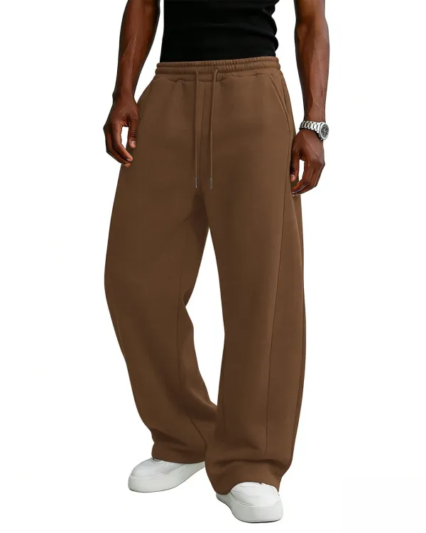 Men's Baggy Sweatpants - Khaki