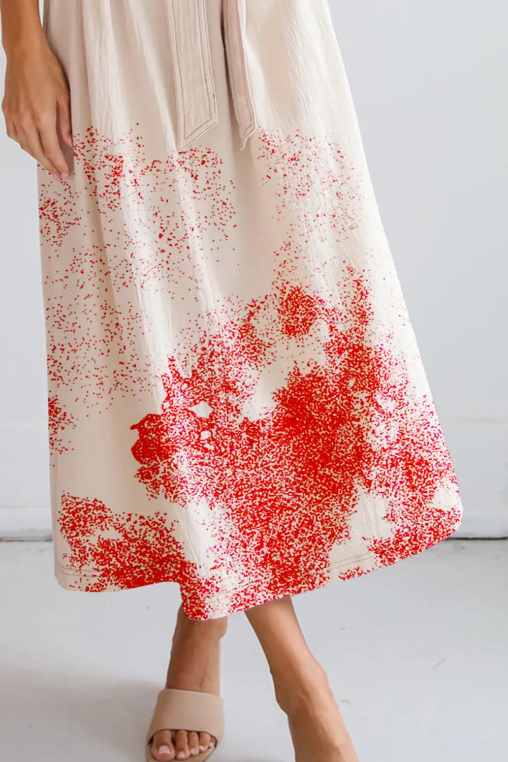 Easy To See Natural Midi Dress