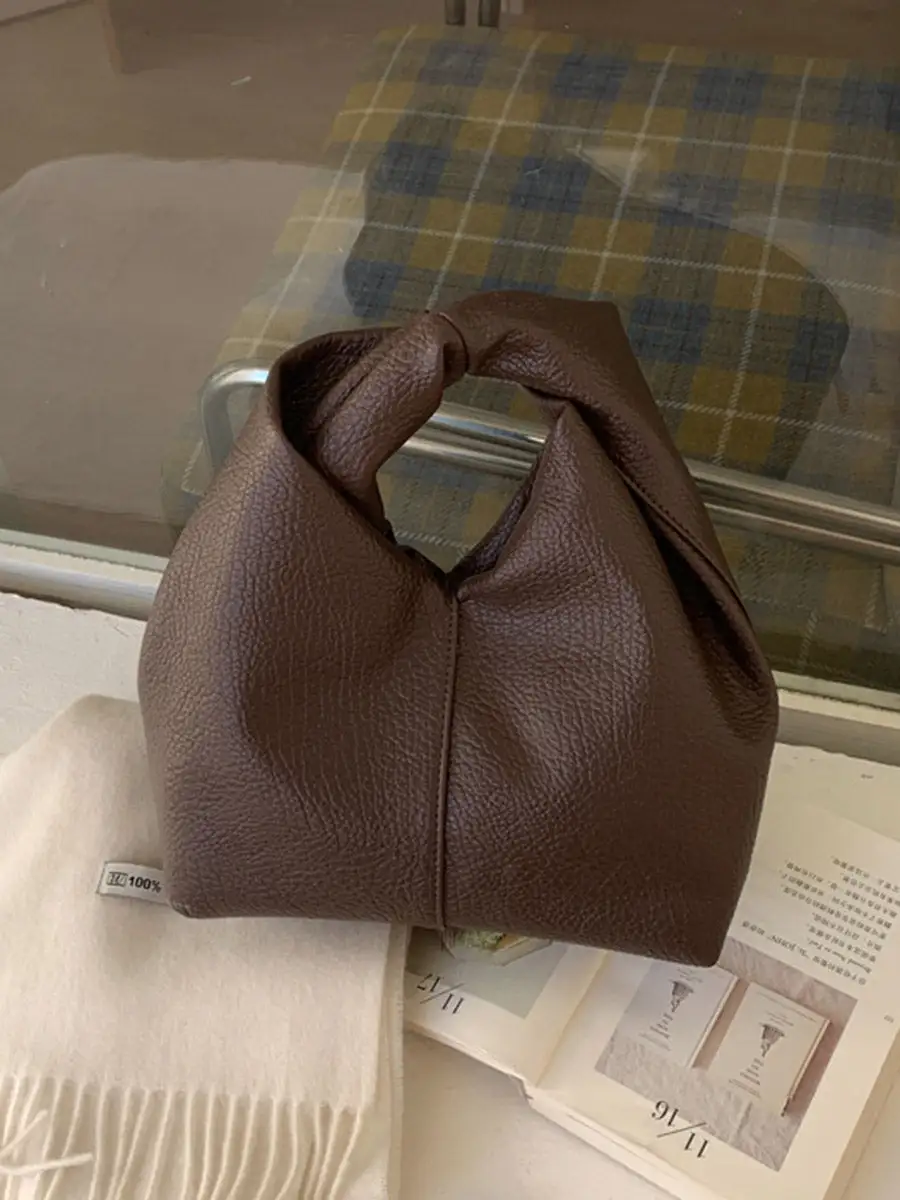 Pleated Twist Evening Clutch Bag