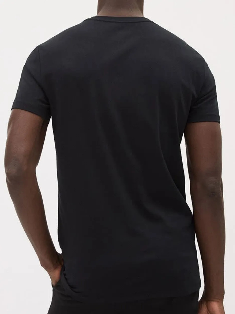 Black Short Sleeve Crew-Neck T-Shirt