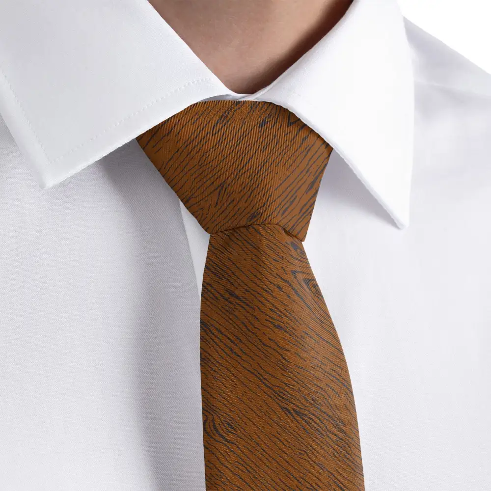 Woodgrain Pattern Necktie