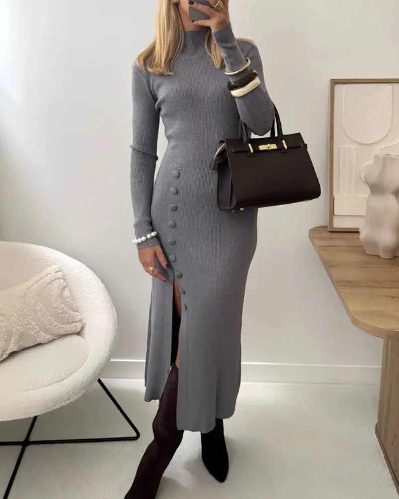 Side Slit Bodycon Dress