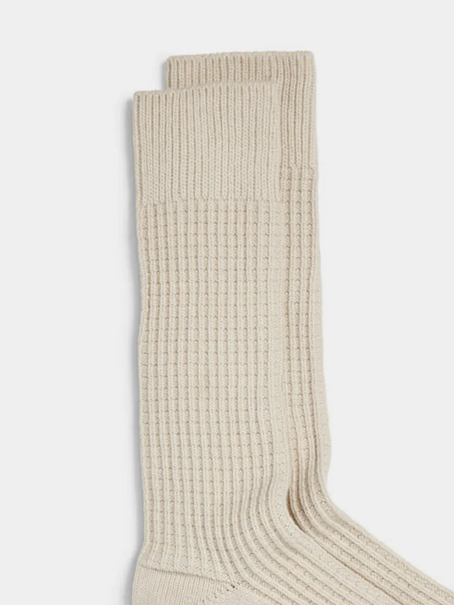 Textured Crew Socks