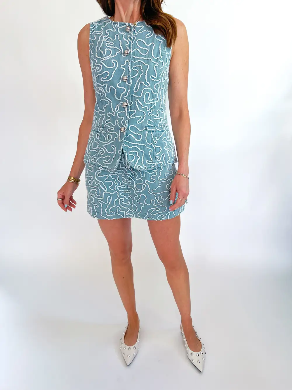 Textured Sleeveless Top